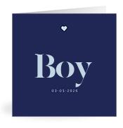 Geboortekaartje naam Boy j3