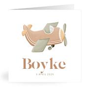Geboortekaartje naam Boyke j1