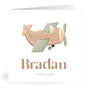 Geboortekaartje naam Bradan j1