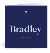 Geboortekaartje naam Bradley j3