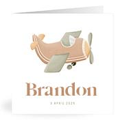 Geboortekaartje naam Brandon j1