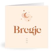 Geboortekaartje naam Bregje m1