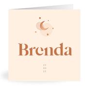 Geboortekaartje naam Brenda m1