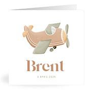 Geboortekaartje naam Brent j1