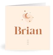 Geboortekaartje naam Brian m1