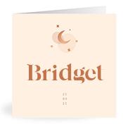 Geboortekaartje naam Bridget m1