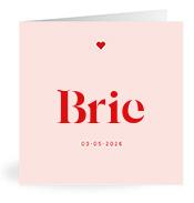 Geboortekaartje naam Brie m3