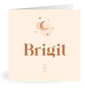 Geboortekaartje naam Brigit m1