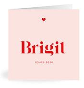 Geboortekaartje naam Brigit m3