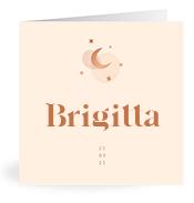 Geboortekaartje naam Brigitta m1