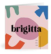 Geboortekaartje naam Brigitta m2