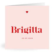 Geboortekaartje naam Brigitta m3
