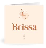 Geboortekaartje naam Brissa m1