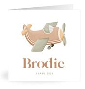 Geboortekaartje naam Brodie j1