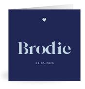 Geboortekaartje naam Brodie j3
