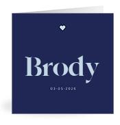 Geboortekaartje naam Brody j3