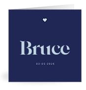 Geboortekaartje naam Bruce j3
