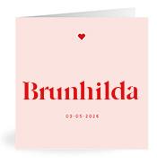 Geboortekaartje naam Brunhilda m3