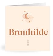 Geboortekaartje naam Brunhilde m1