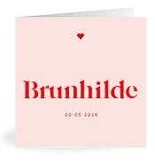 Geboortekaartje naam Brunhilde m3