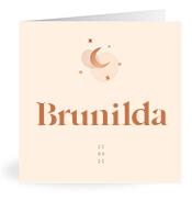 Geboortekaartje naam Brunilda m1