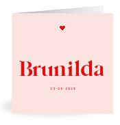 Geboortekaartje naam Brunilda m3