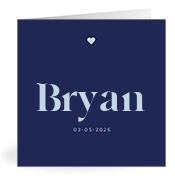 Geboortekaartje naam Bryan j3