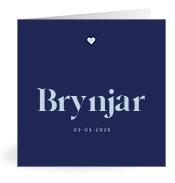 Geboortekaartje naam Brynjar j3