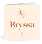 Geboortekaartje naam Bryssa m1