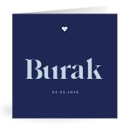 Geboortekaartje naam Burak j3
