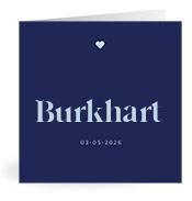 Geboortekaartje naam Burkhart j3