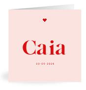 Geboortekaartje naam Caia m3