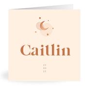 Geboortekaartje naam Caitlin m1