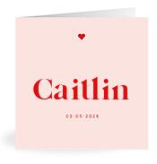 Geboortekaartje naam Caitlin m3