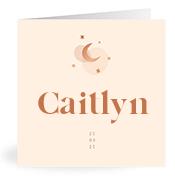 Geboortekaartje naam Caitlyn m1