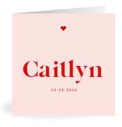 Geboortekaartje naam Caitlyn m3