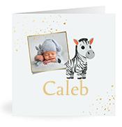 Geboortekaartje naam Caleb j2