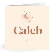 Geboortekaartje naam Caleb m1