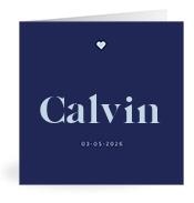 Geboortekaartje naam Calvin j3