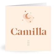 Geboortekaartje naam Camilla m1