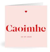 Geboortekaartje naam Caoimhe m3