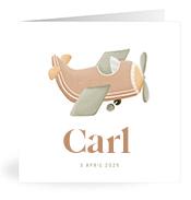 Geboortekaartje naam Carl j1