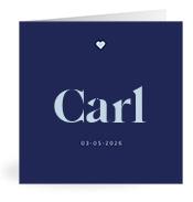 Geboortekaartje naam Carl j3