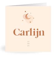 Geboortekaartje naam Carlijn m1