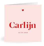 Geboortekaartje naam Carlijn m3