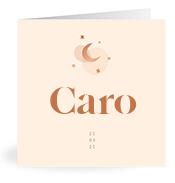 Geboortekaartje naam Caro m1