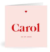 Geboortekaartje naam Carol m3