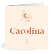 Geboortekaartje naam Carolina m1