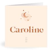 Geboortekaartje naam Caroline m1