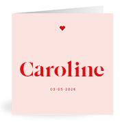 Geboortekaartje naam Caroline m3